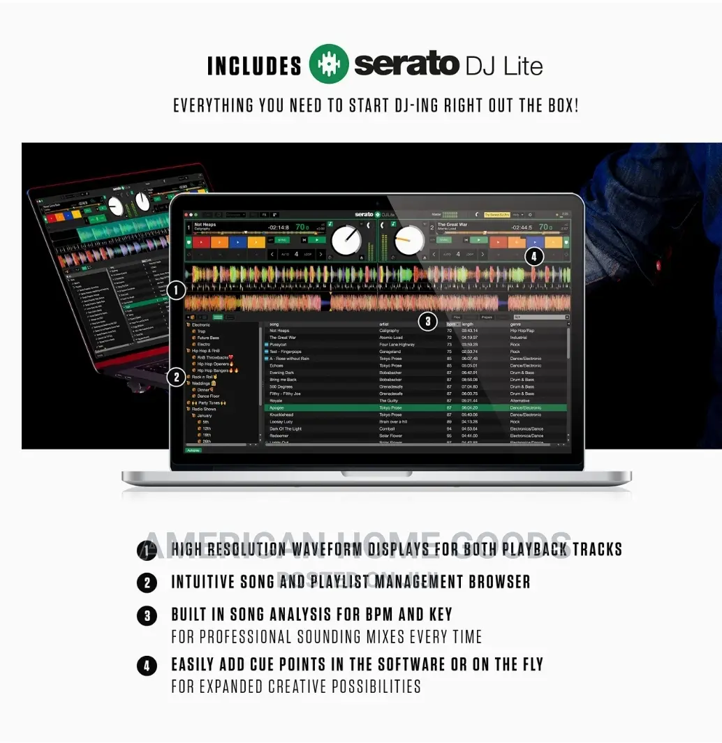 Numark Mixtrack Pro FX – 2 Deck DJ Controller for Serato DJ