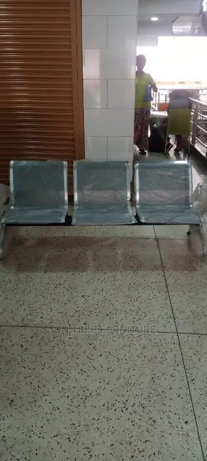 Waiting Chair 3 Seater Metallic