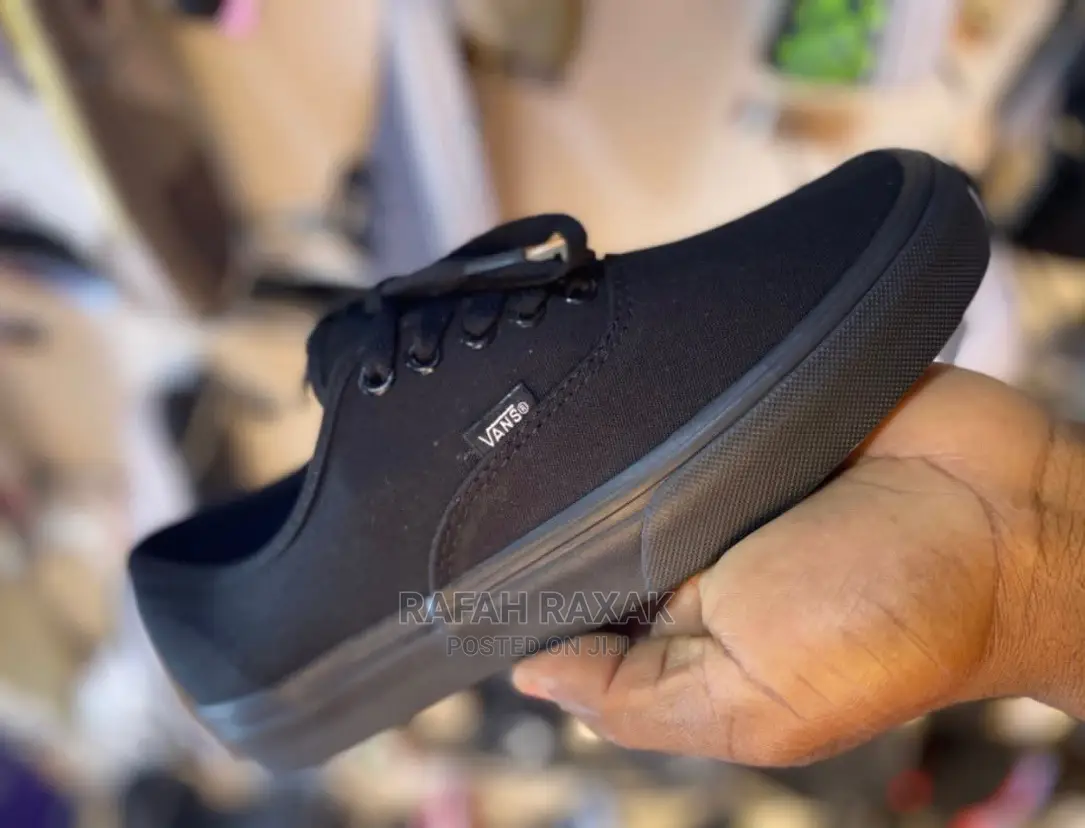 Original Black Vans Off the Wall Sneakers