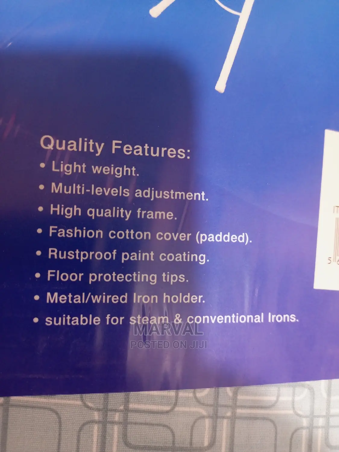 48"X15" Extended Sorket Ironing Board