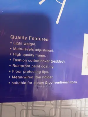 48"X15" Extended Sorket Ironing Board