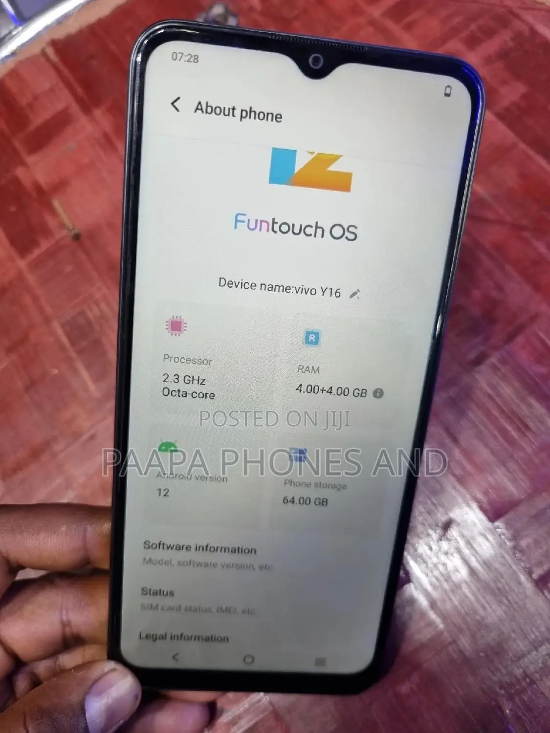 Vivo Y16 64 GB Black