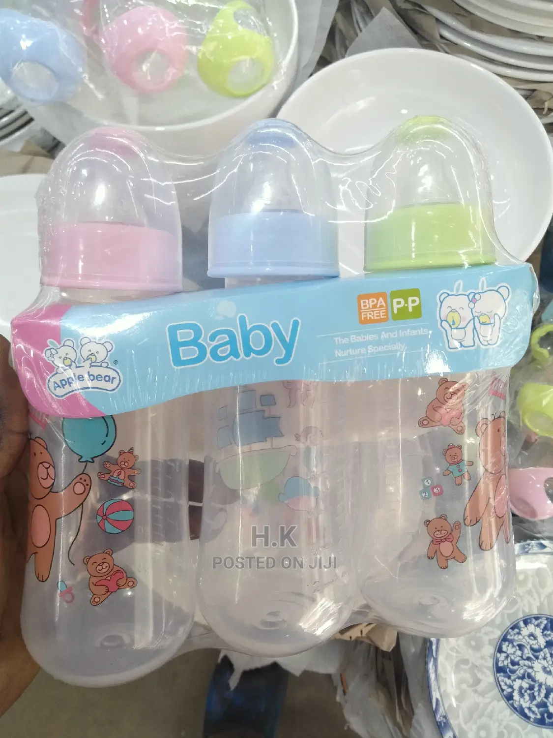 3pc Handless Feeding Bottle Set