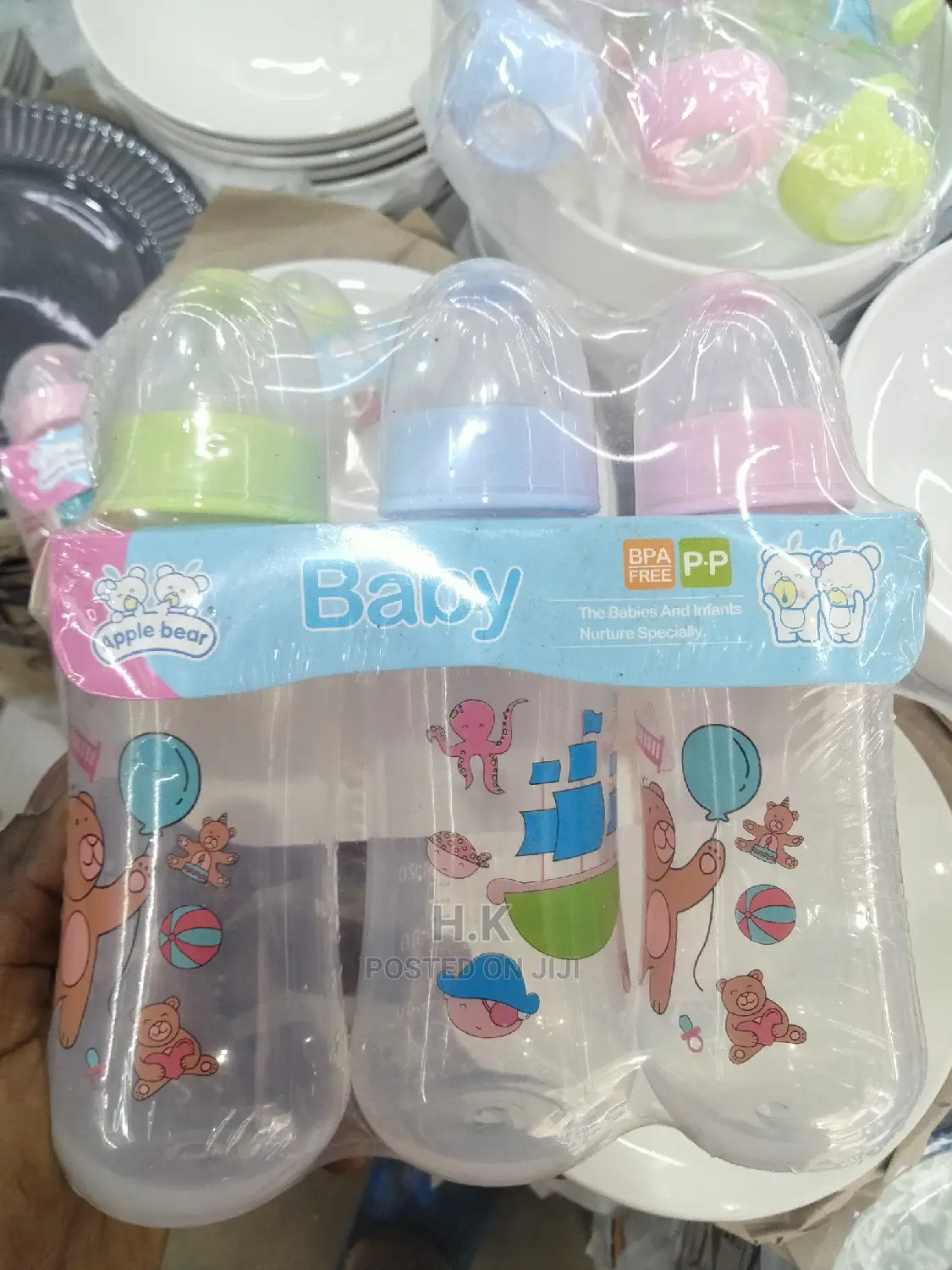 3pc Handless Feeding Bottle Set