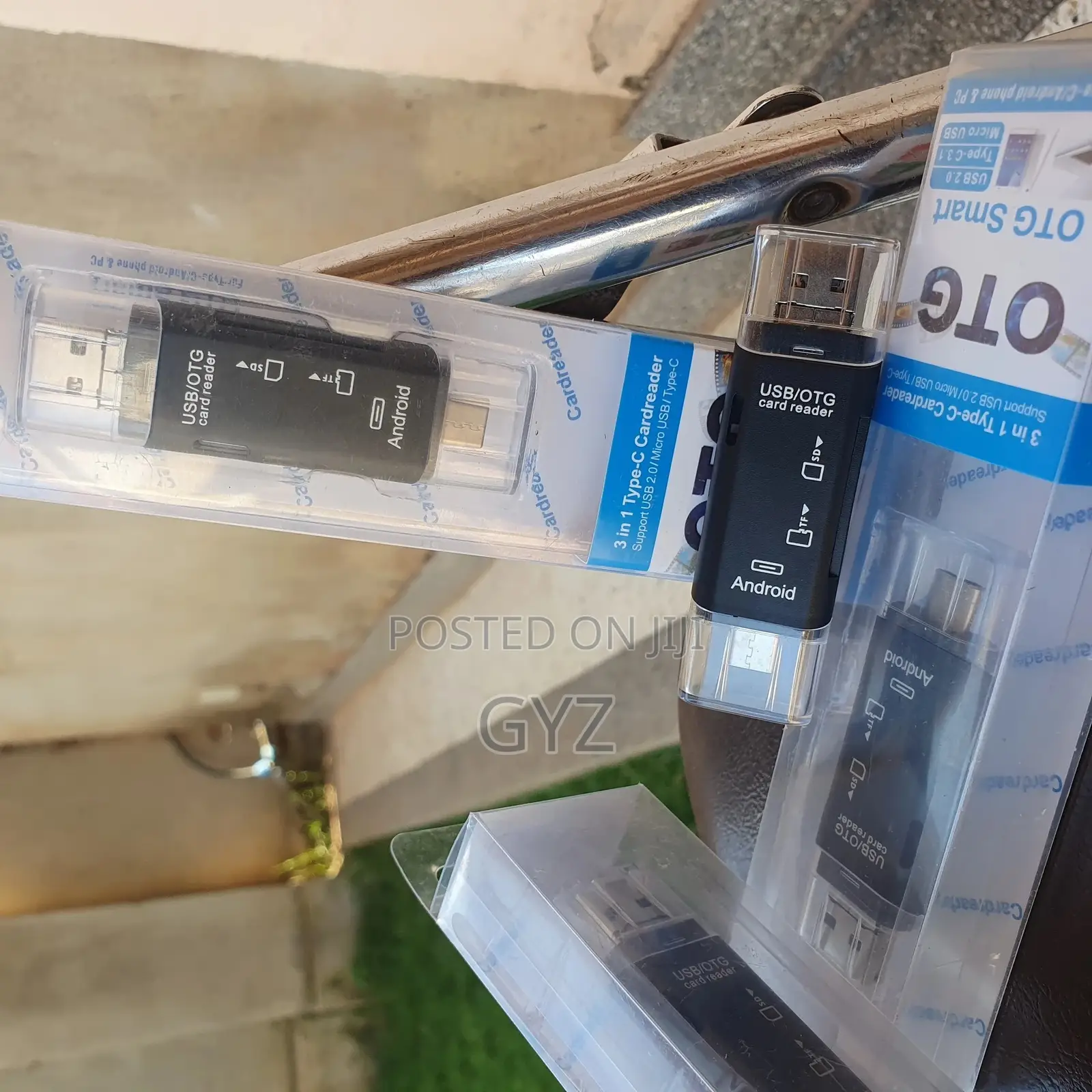 OTG Card Reader 3 in 0ne Type C, Usb, Micro USB