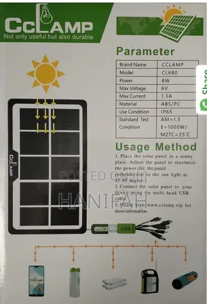 Cclamp Solar Panel