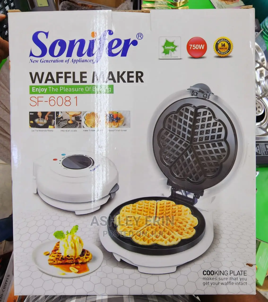 2 In1 Sonifer Waffle Maker and Ice Cone Maker