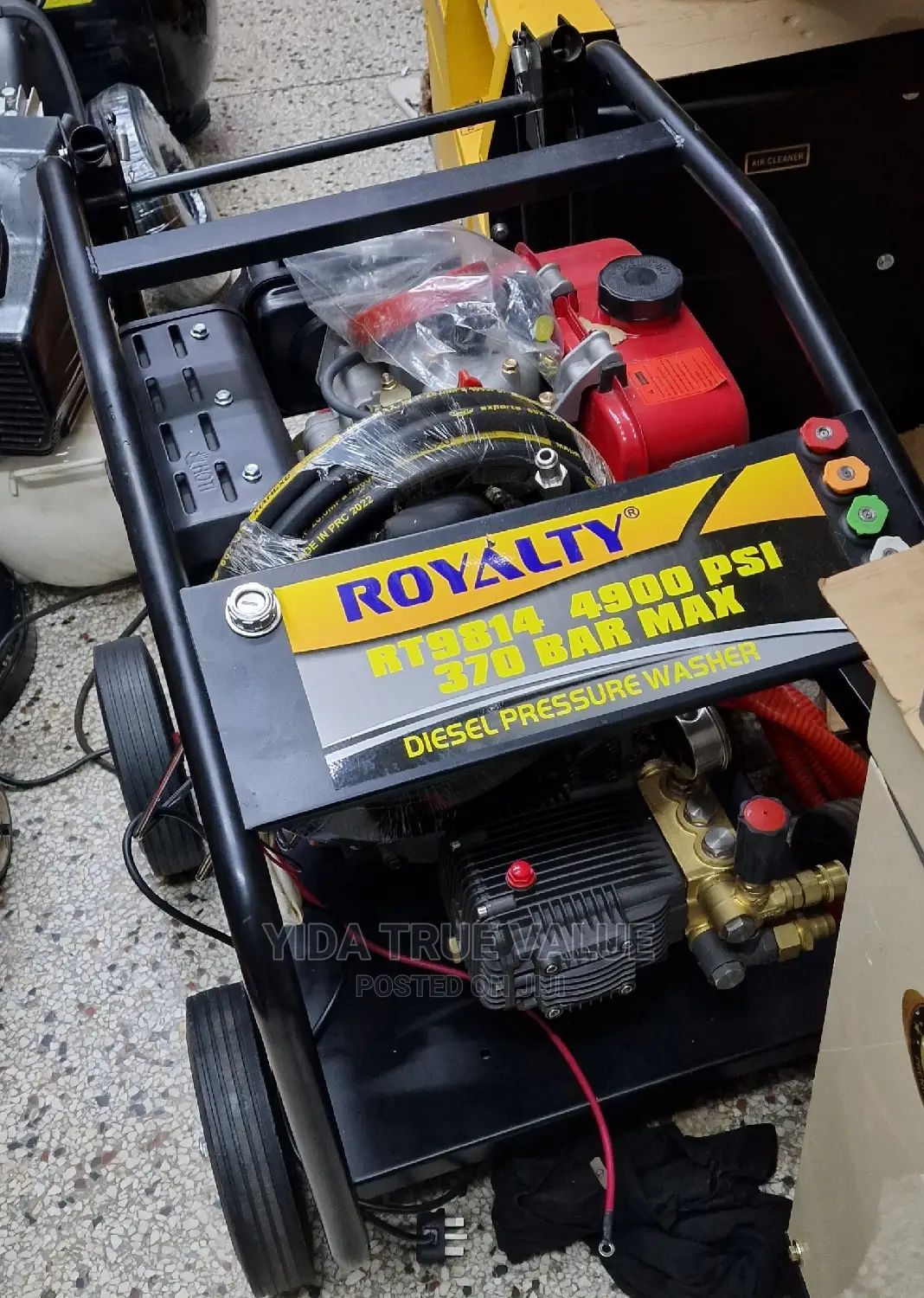 Diesel Jet Washer 4 Wheels