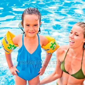 Intex 2-Piece Roll-Up Inflatable Arm Band Yellow 20 X 15cm.