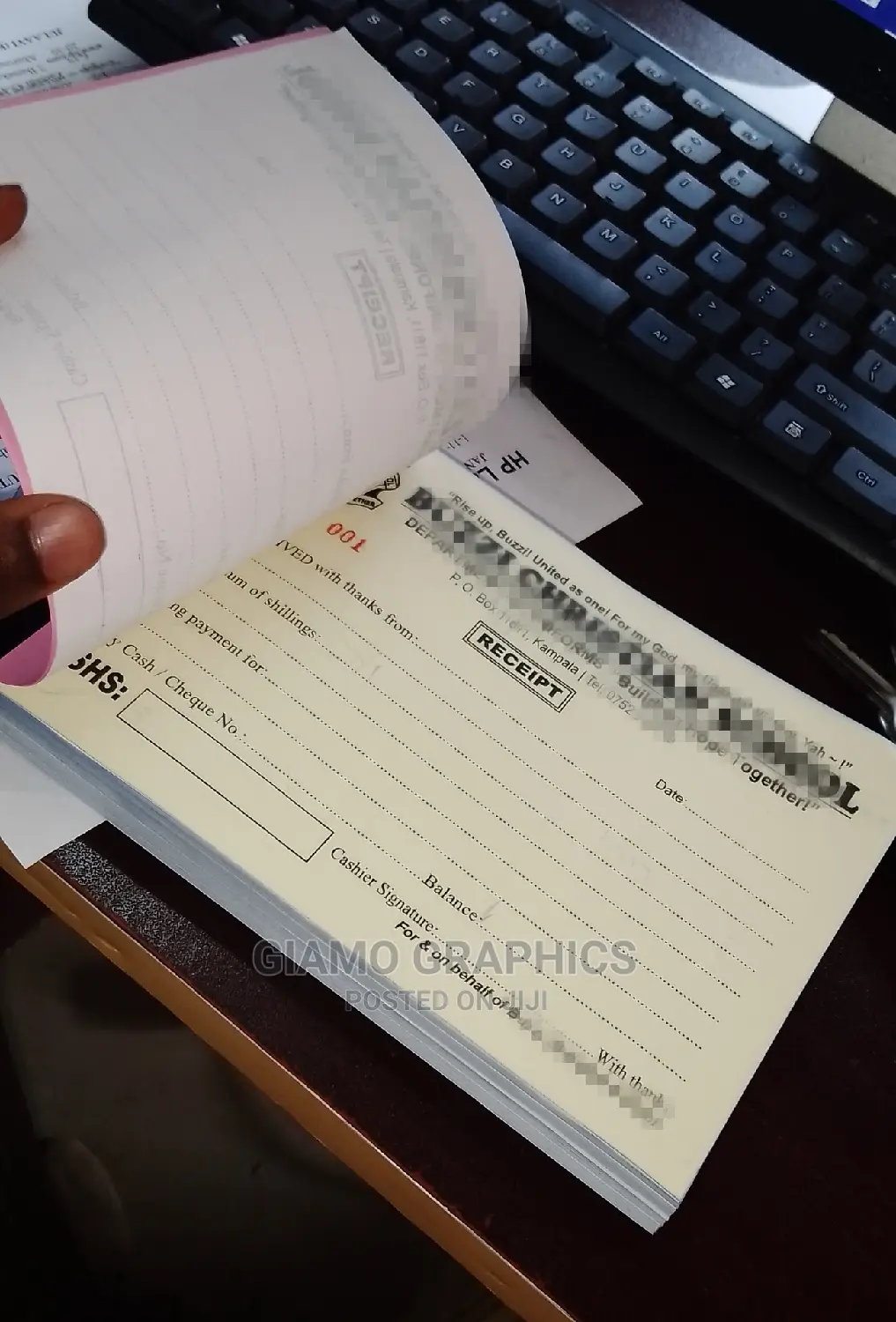 100 Pages Receipt Book A5