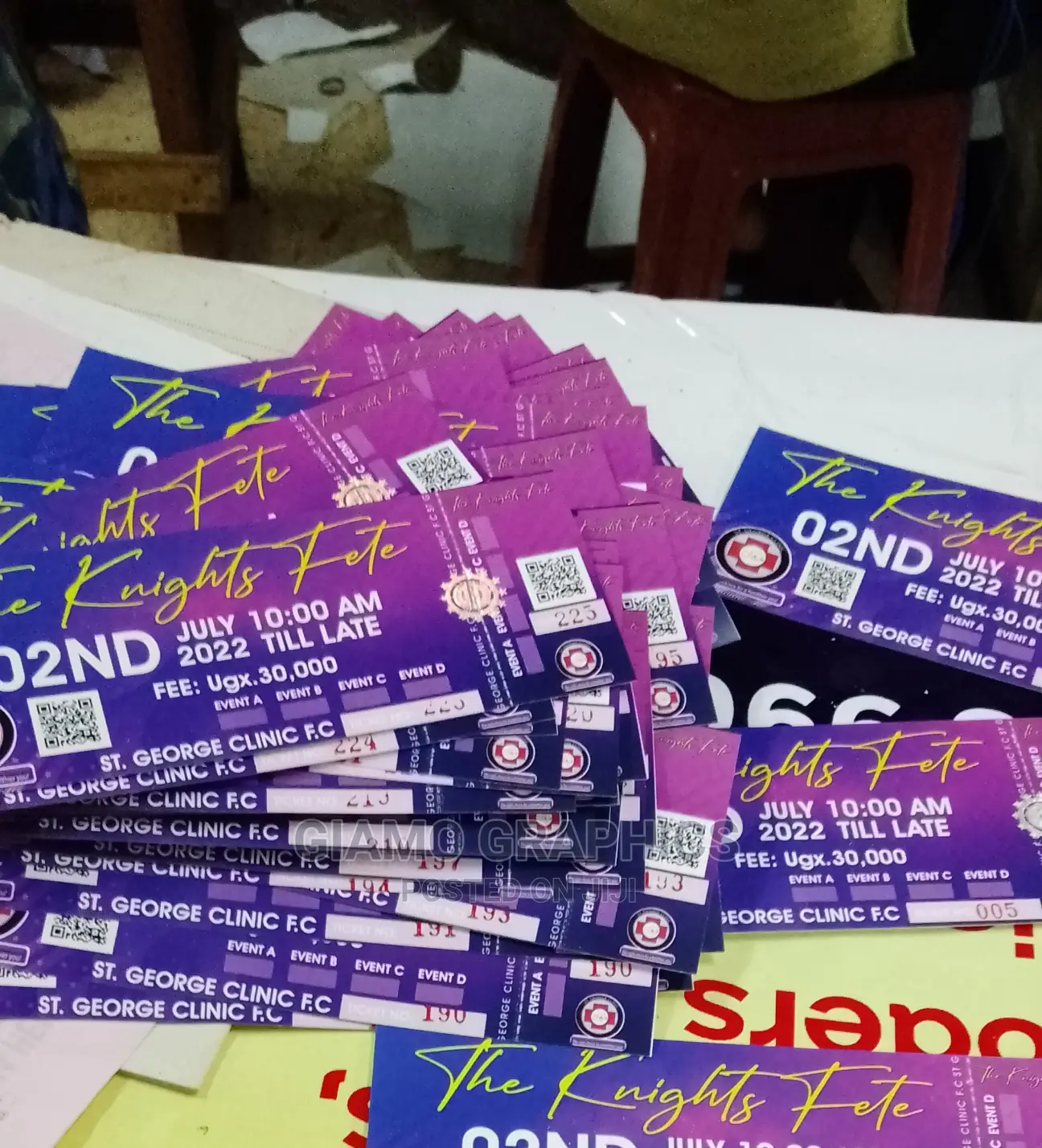 Nice Events Tickets Printing