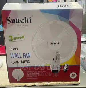Saachi Wall Mount Fan With Remote.