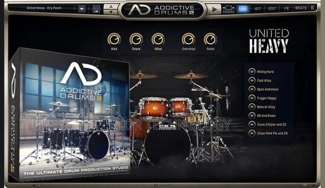 XLN Audio Addictive Drums 2 Complete