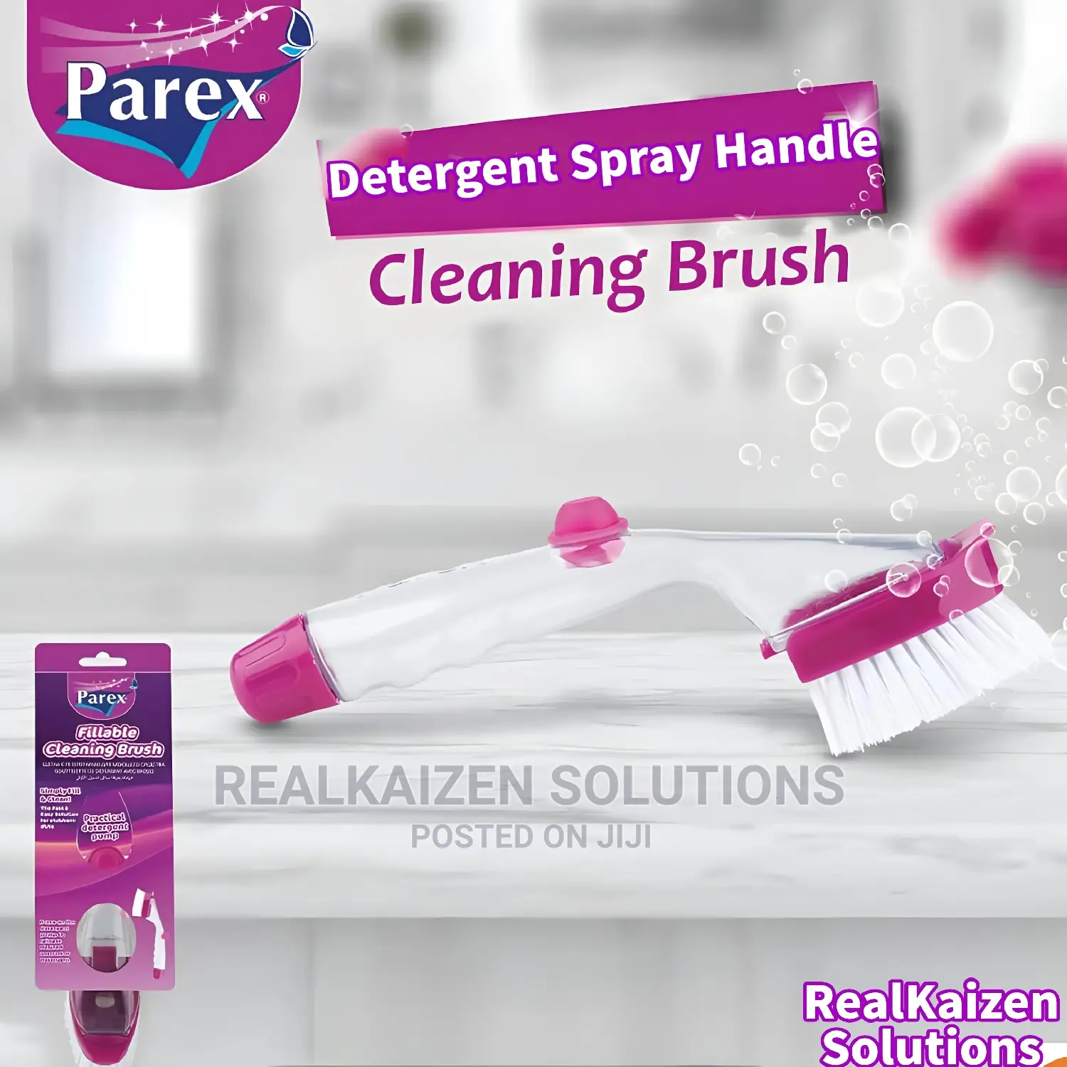 PAREX Fillable Cleaning Purple Brush Cleaner