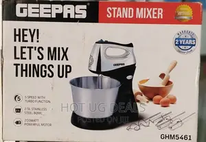 2.5L Five Speed Geepas Hand Mixer With Bowl