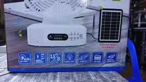 Rechargeable Fan, Bluetoothspeaker, Lamp With Solarpanel