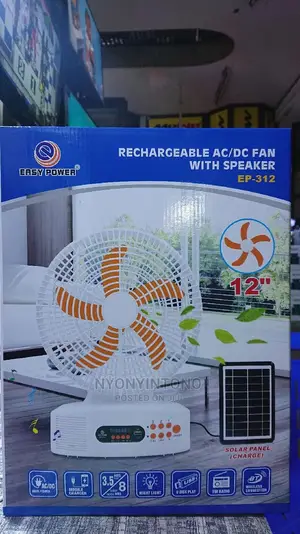 Rechargeable Fan, Bluetoothspeaker, Lamp With Solarpanel