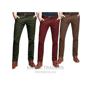 Men's Stretcher Khaki Trousers