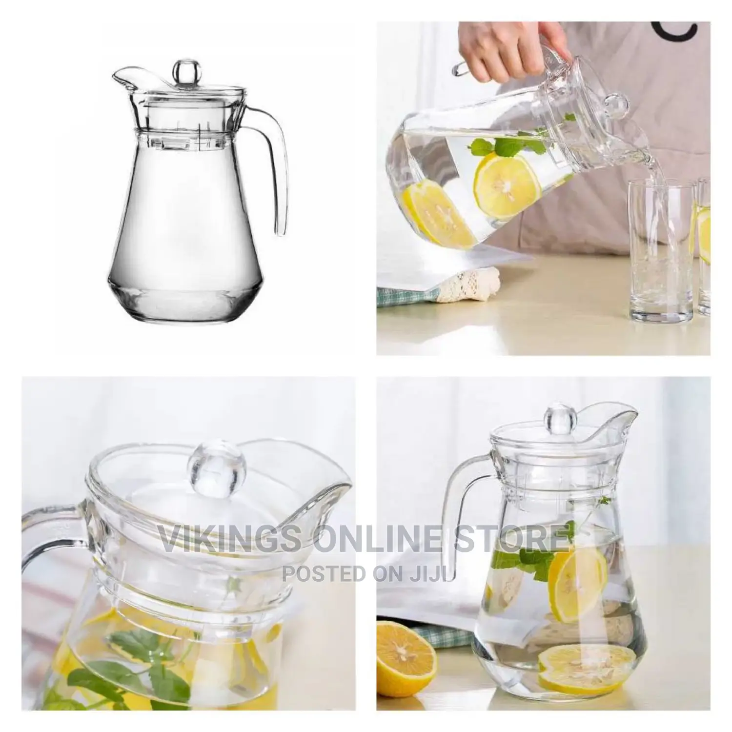 Beautiful Jug Pitcher for Storing and Pouring Drinks-