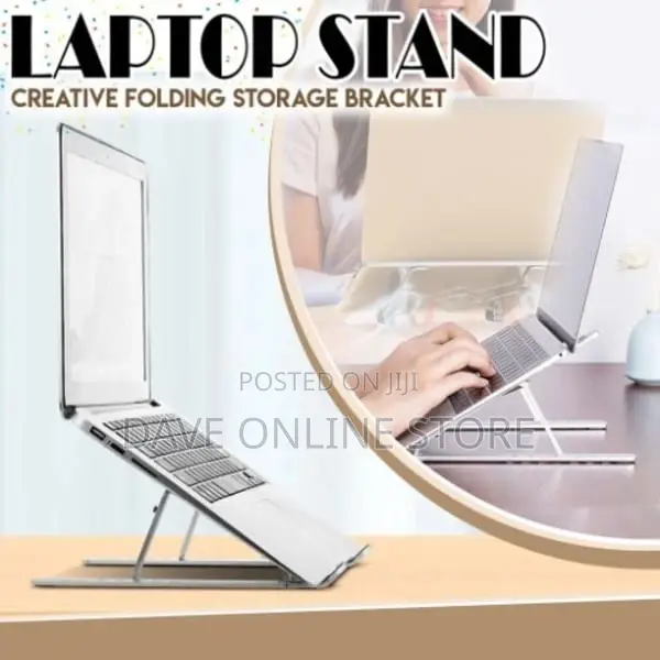 Creative Folding Storage Adjustable Laptop Tablet Stand