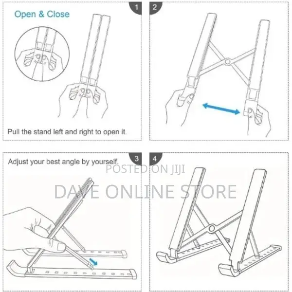 Creative Folding Storage Adjustable Laptop Tablet Stand