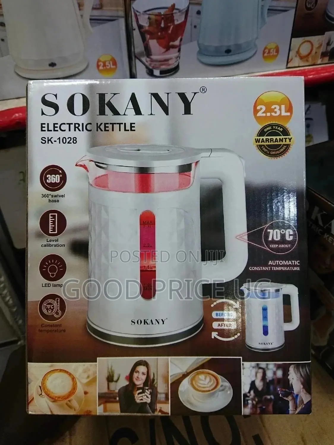 2.3 Litres Sokany Electric Kettle
