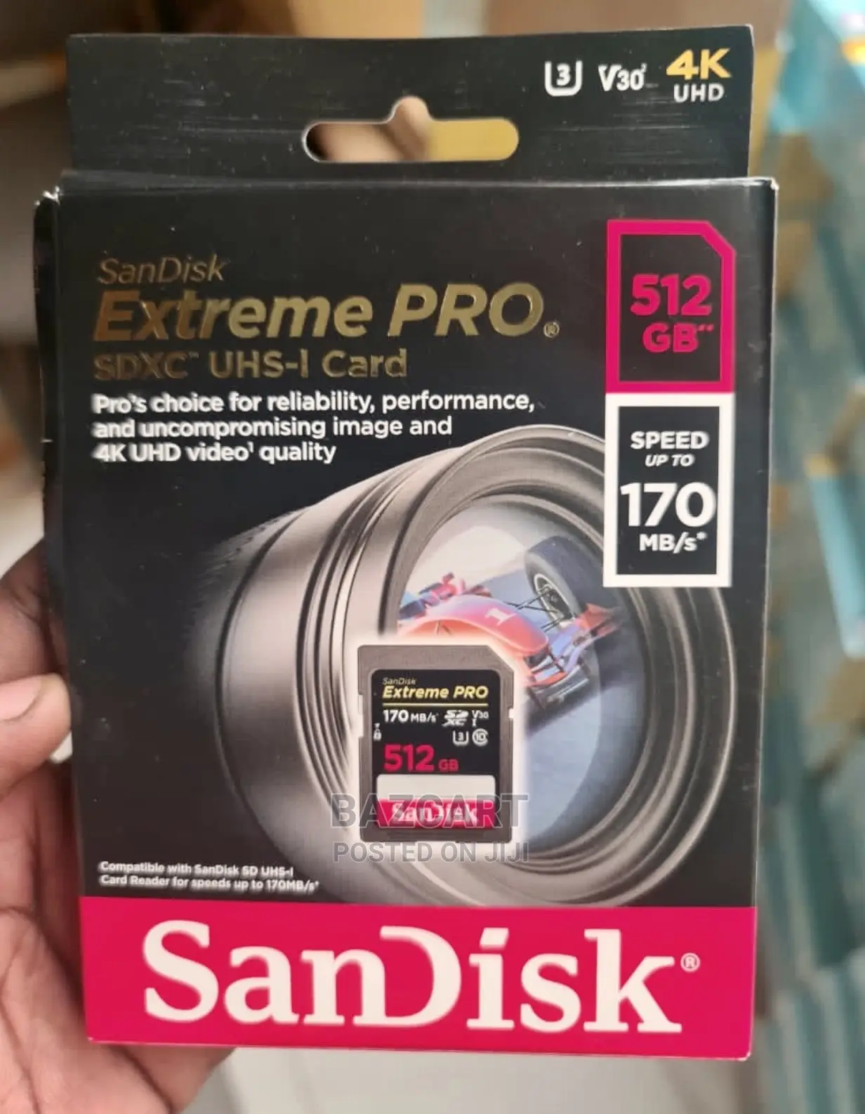 Sandisk Extreme Pro 512gb Memory Card - 170 Mb/S