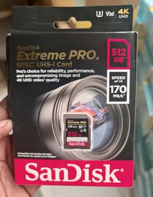 Sandisk Extreme Pro 512gb Memory Card - 170 Mb/S
