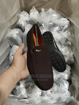 Original Ferragamo Suede Moccasins
