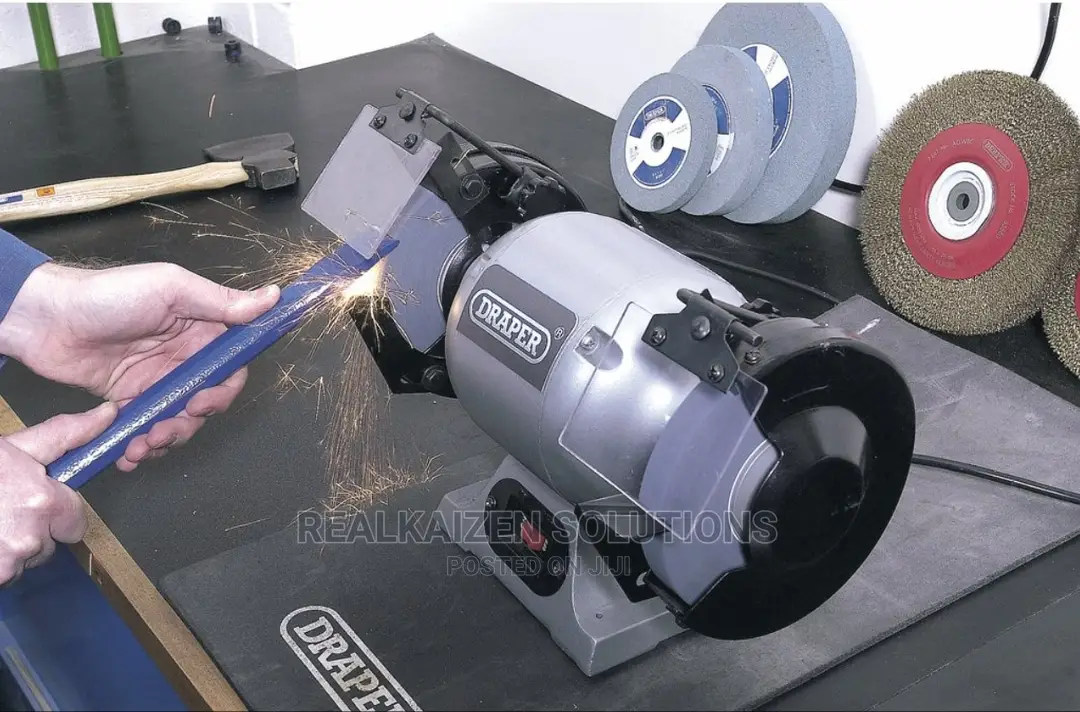 UK DRAPER Heavy Duty 150mm Bench Grinder 370W