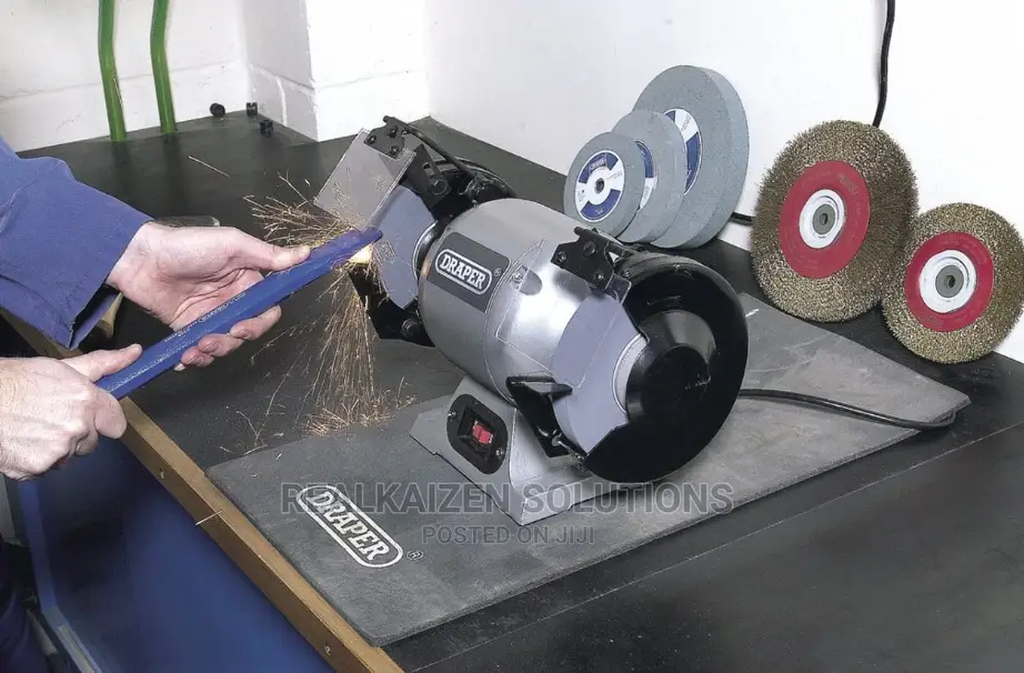 UK DRAPER Heavy Duty 150mm Bench Grinder 370W