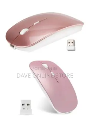 Rechargeable Wireless Gaming Mouse - Gold