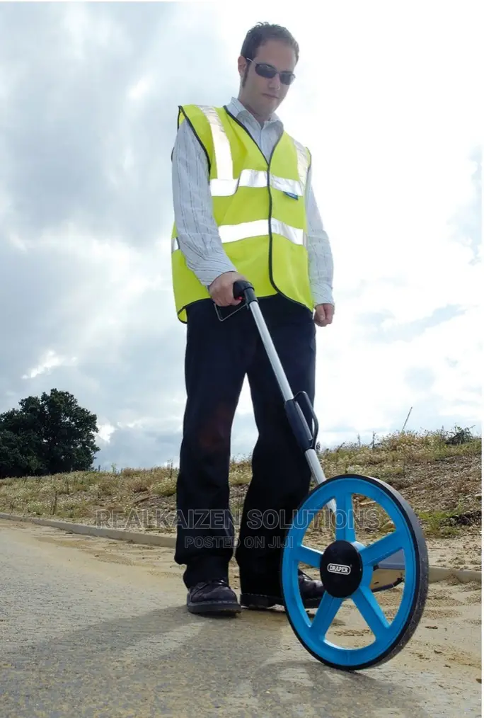 UK DRAPER Distance Measuring Blue Wheel With Carry Bag