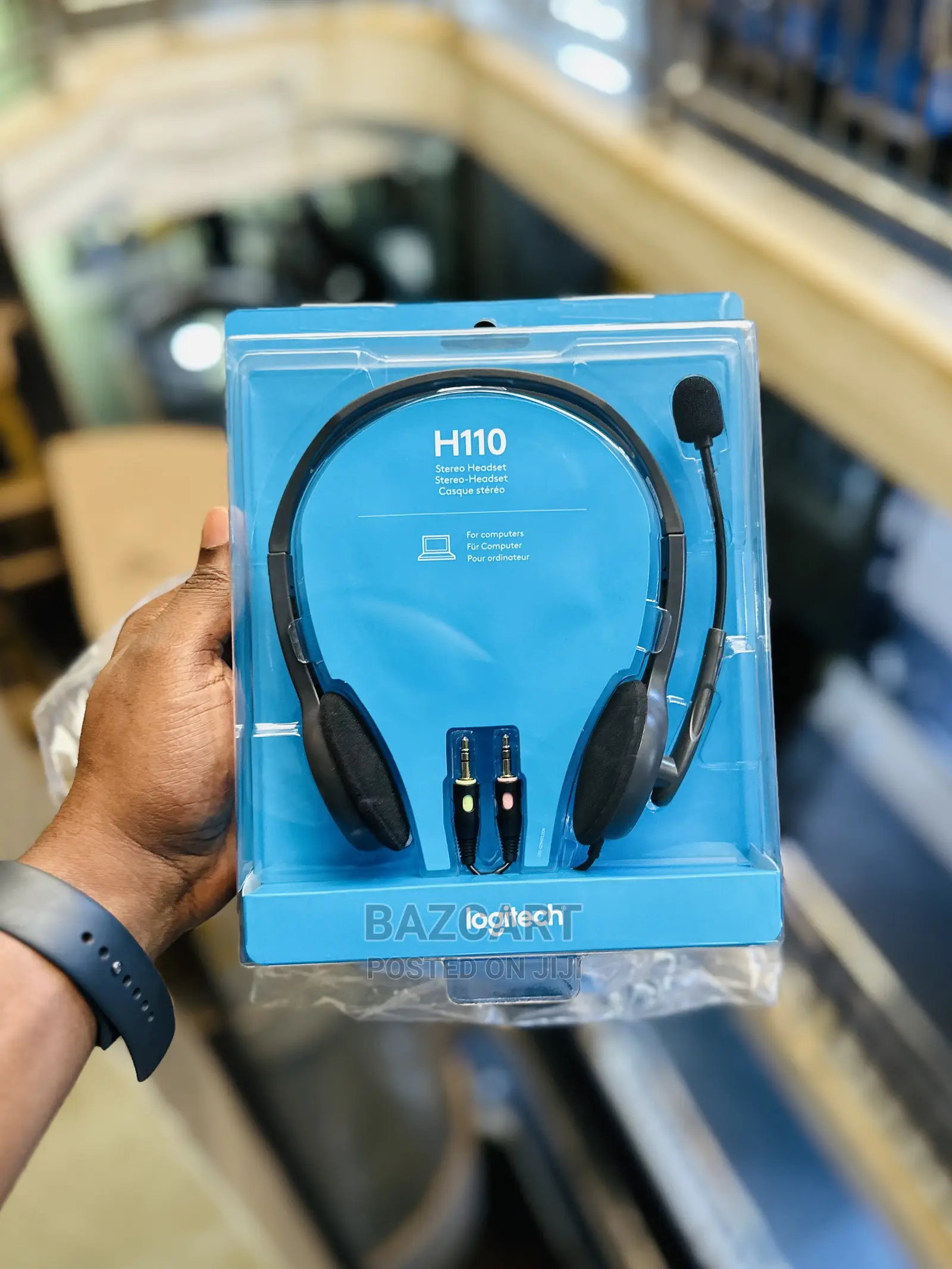 Logitech H110 Stereo Headset With Mic Pin