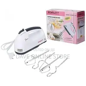 Scarlett 7 Speed Hand Mixer With Beater + Dough Hook
