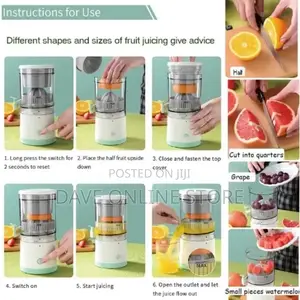 Usb Rechargeable Portable Electric Citrus Juicer