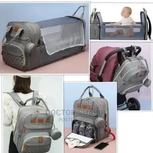 Multifunctional Baby Diaper Bag and Bed