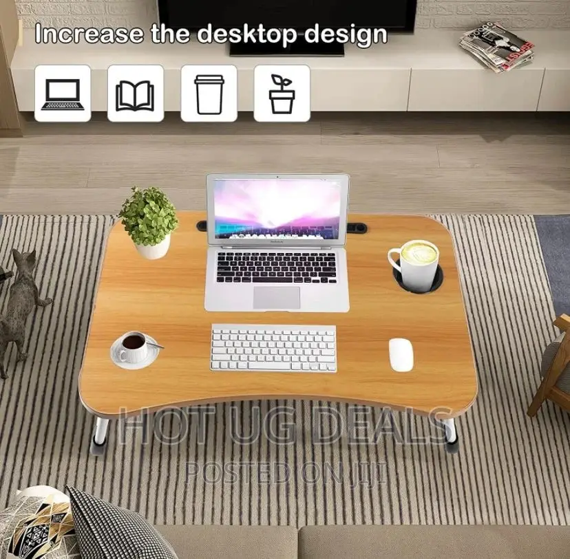 Mini Foldable Lapto Table With Cup Holder