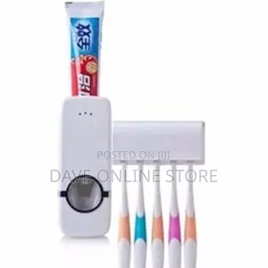 2 in 1 Toothpaste Dispenser Toothbrush Holder