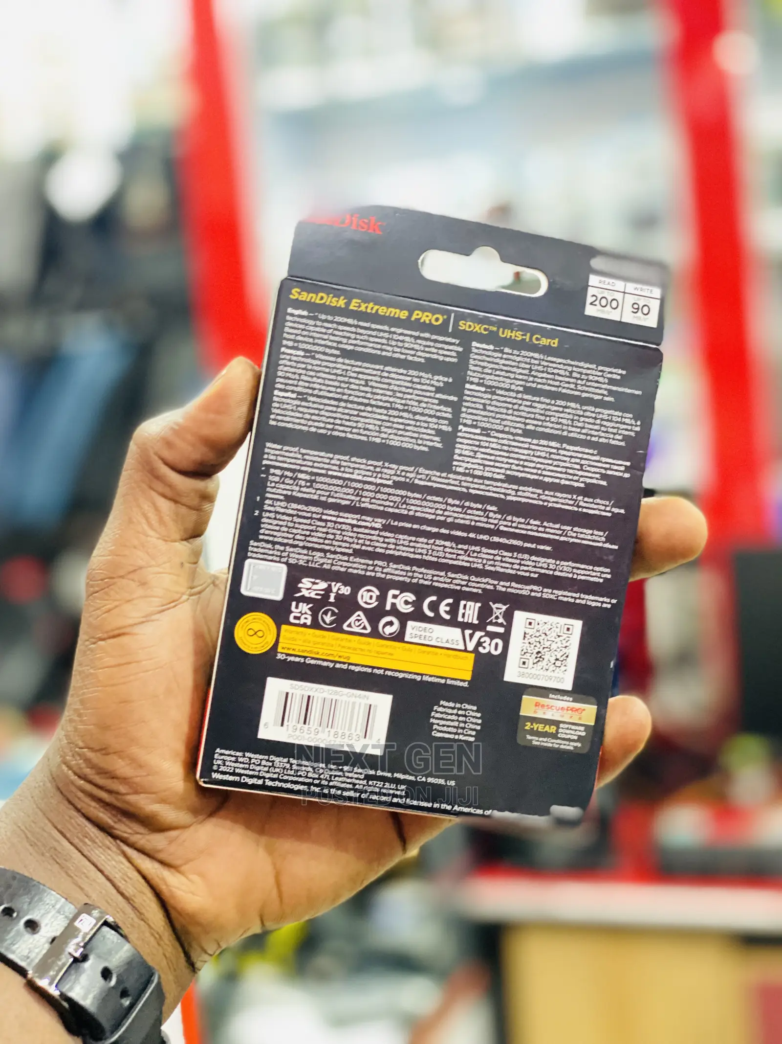 Extreme Pro 128gb 200mb/S Sandisk
