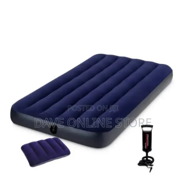 Intex Inflatable Airbed With Pump and Free Pillow