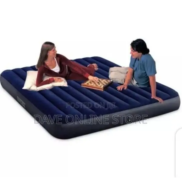 Intex Inflatable Airbed With Pump + Two Pillows