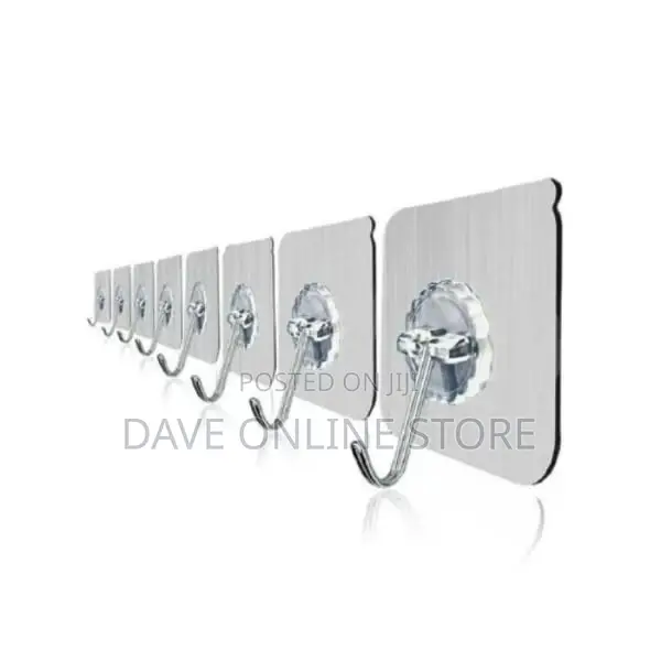 Transparent Wall Hook - 8 PCS