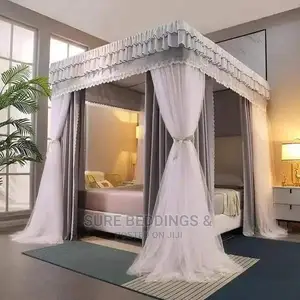Double Layered 4 Stands Mosquito Net