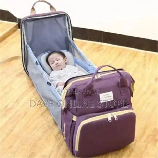 Multipurpose Diaper Bag With Bed