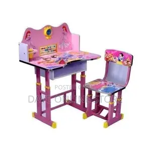 Cartoon Character Study Table and Chair for Kids -