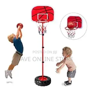 Basket Ball Set With Ball Pump for Kids Adjustable Height