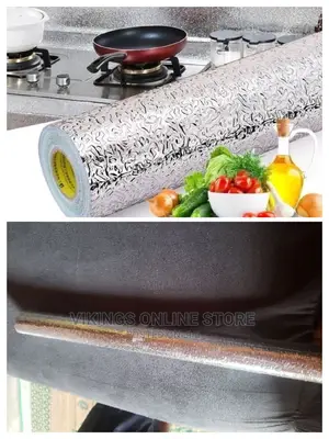 Kitchen Oil-Proof Aluminum Foil Sticker Wallpaper.