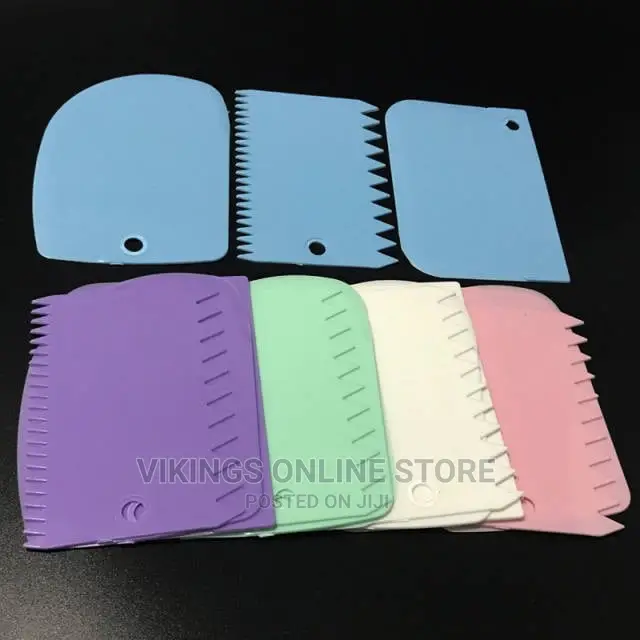3pcs/Set Plastic Dough Knife Icing Fondant Scraper