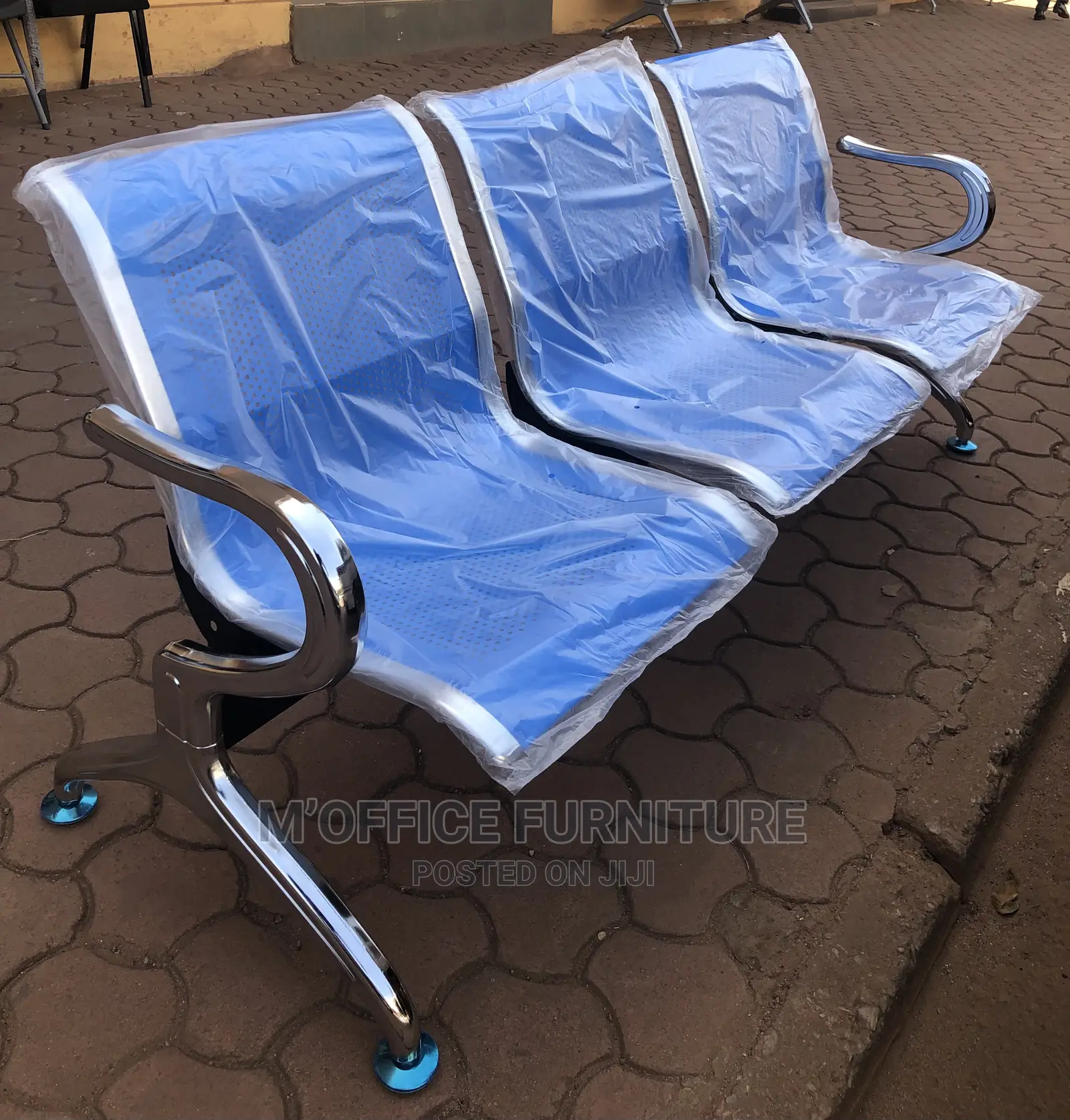 Waiting Chairs 3- Seater Metallic